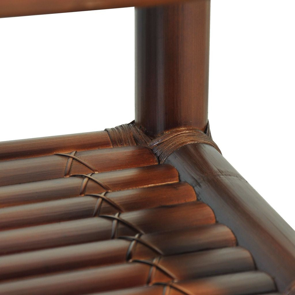 Comodino 50 x 45 x 40 cm bambù marrone scuro