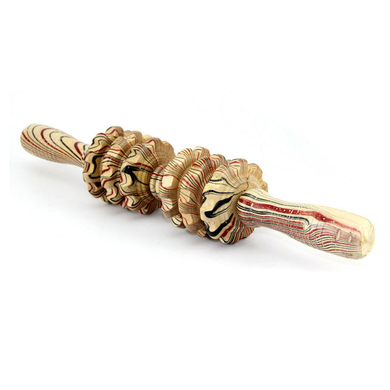 Rodillo de palo de masaje de madera Herramienta de recuperación de punto de activación Dispositivo de relajación muscular Parte posterior de la pierna Cuello-Pie