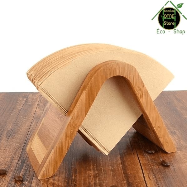 Shizen™ Support filtres à café en bambou - BambooHomeStore