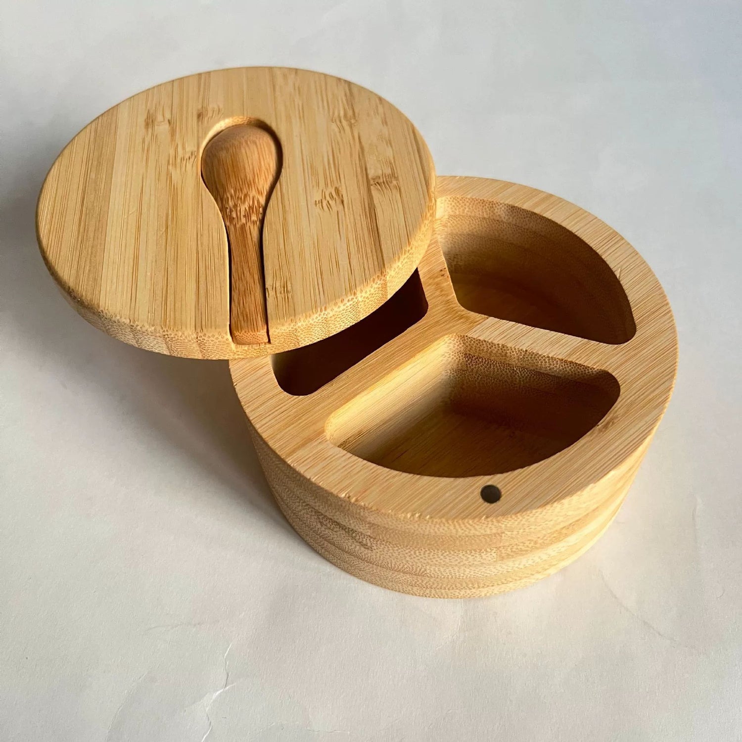 Bocal en bambou pour sel - Écologique et hermétique